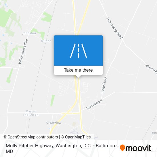 Molly Pitcher Highway map