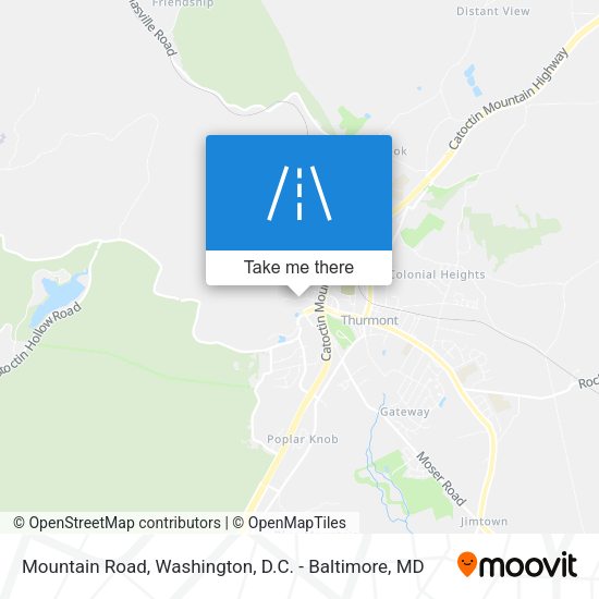 Mountain Road map