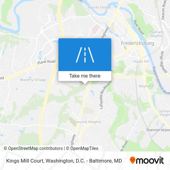 Kings Mill Court map