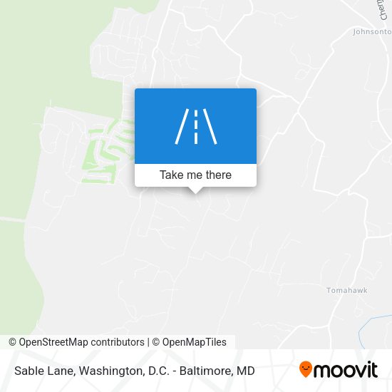 Sable Lane map