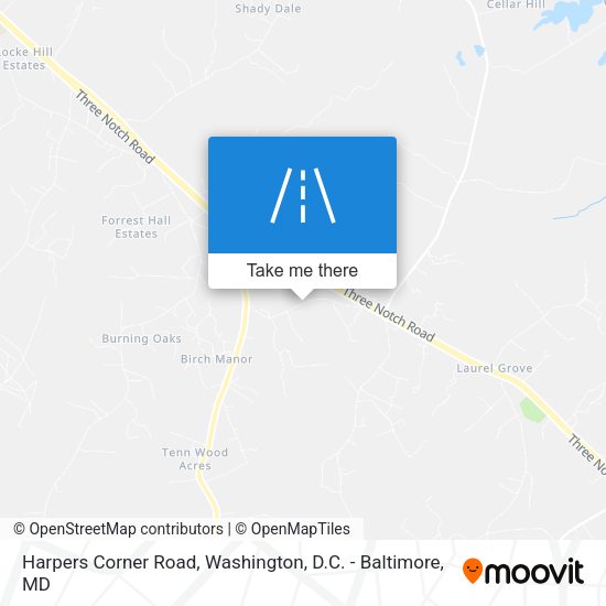 Mapa de Harpers Corner Road