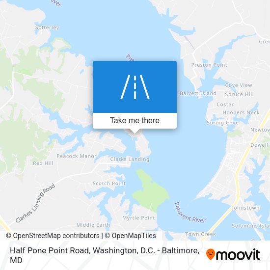 Mapa de Half Pone Point Road