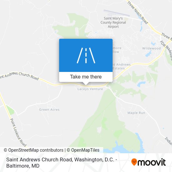 Saint Andrews Church Road map