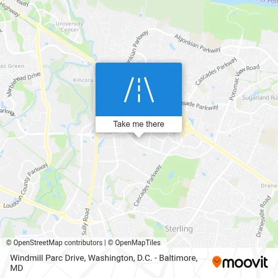 Windmill Parc Drive map