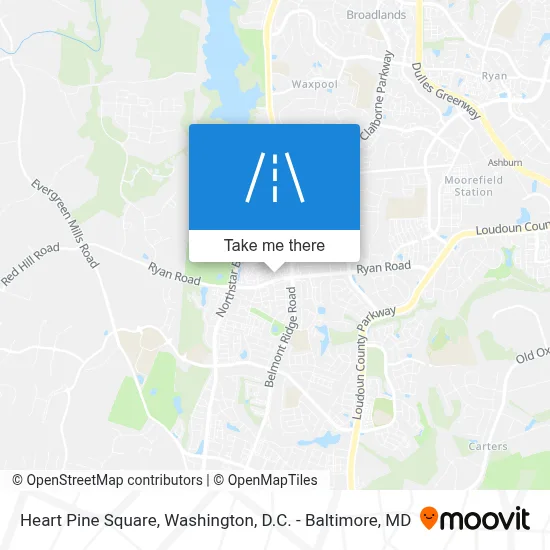 Heart Pine Square map