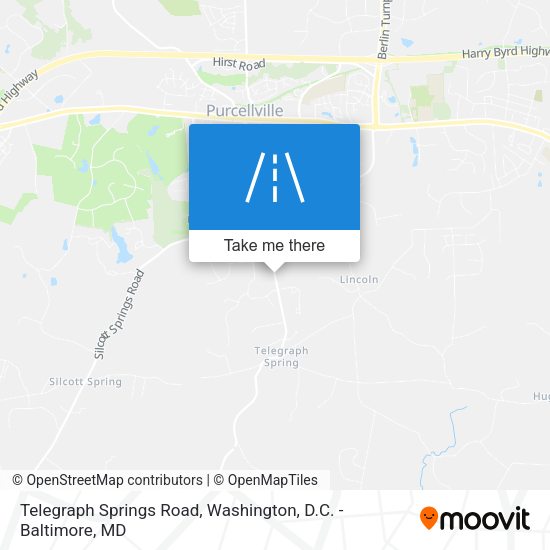 Telegraph Springs Road map