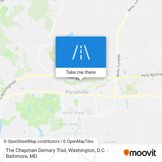 The Chapman Demary Trail map