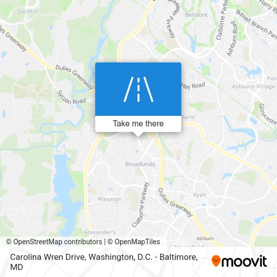 Carolina Wren Drive map