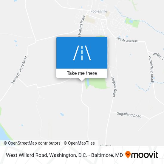 West Willard Road map