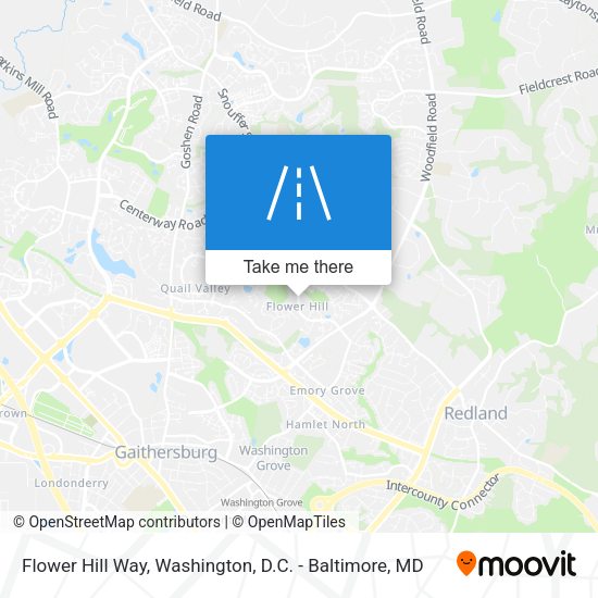 Flower Hill Way map
