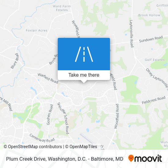 Plum Creek Drive map