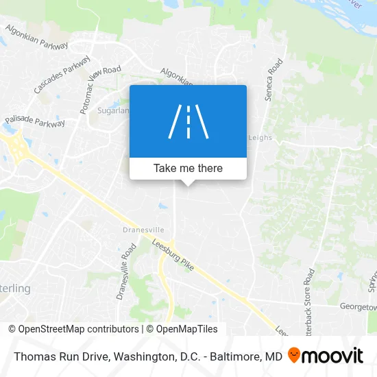 Thomas Run Drive map