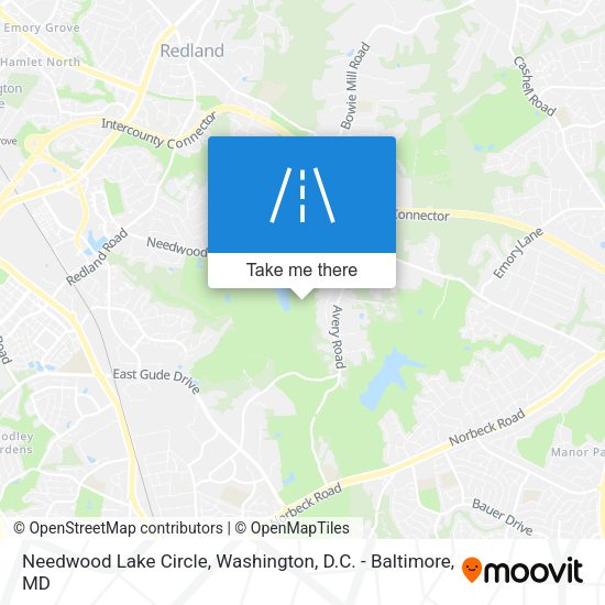 Mapa de Needwood Lake Circle