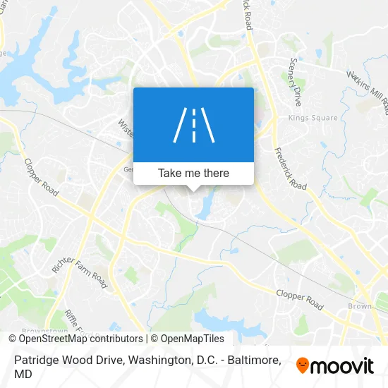 Patridge Wood Drive map