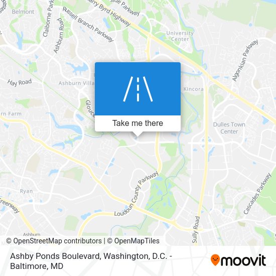 Mapa de Ashby Ponds Boulevard