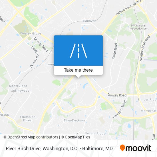 River Birch Drive map