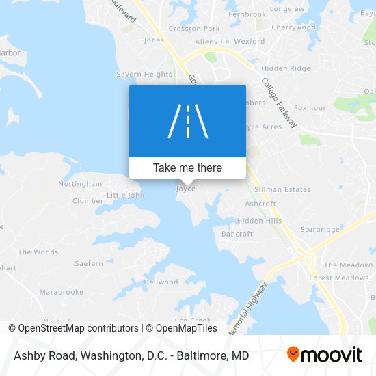Ashby Road map