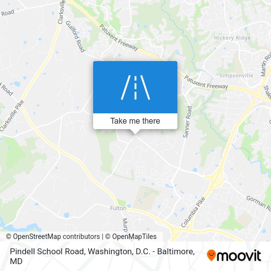 Pindell School Road map
