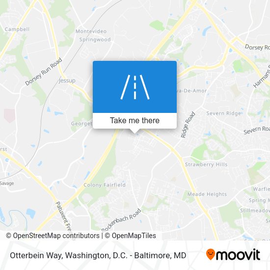 Otterbein Way map