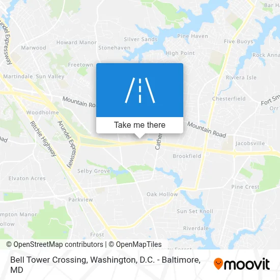 Bell Tower Crossing map