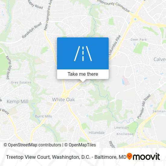 Treetop View Court map