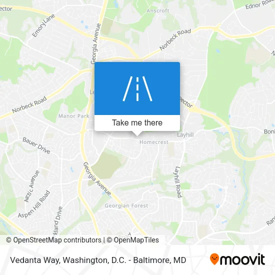 Mapa de Vedanta Way