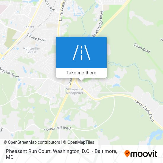 Pheasant Run Court map