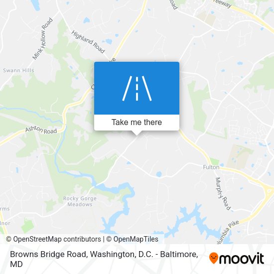 Browns Bridge Road map