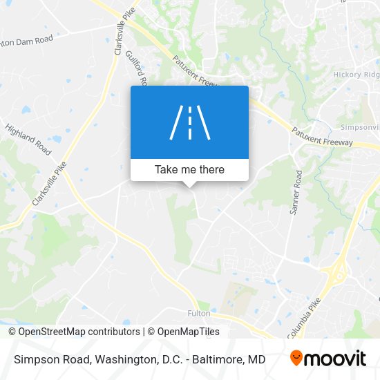 Mapa de Simpson Road