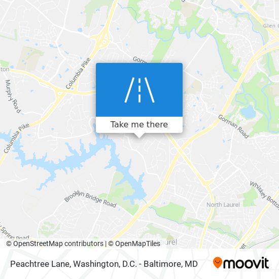 Mapa de Peachtree Lane