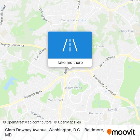 Mapa de Clara Downey Avenue