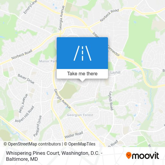 Whispering Pines Court map