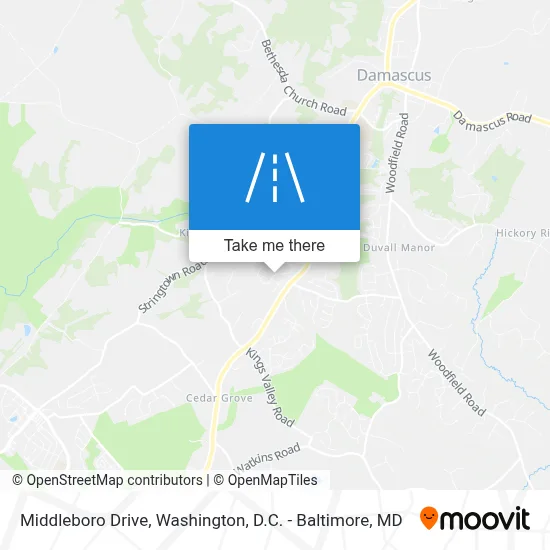 Middleboro Drive map