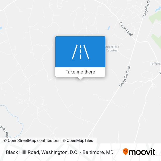 Black Hill Road map