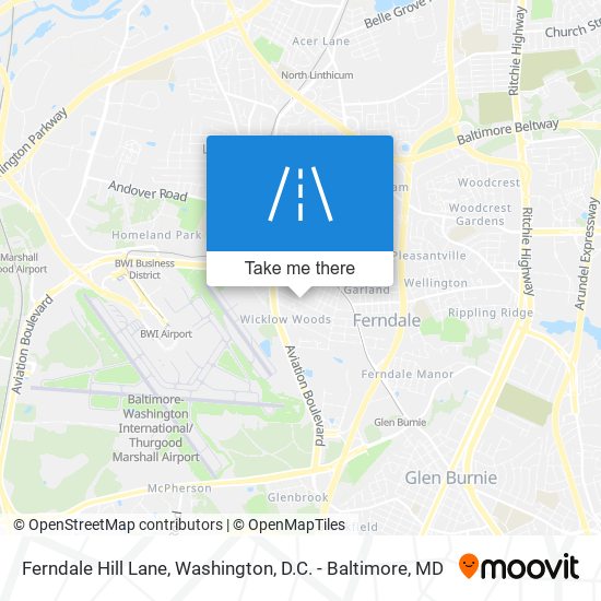 Ferndale Hill Lane map