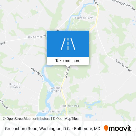 Greensboro Road map