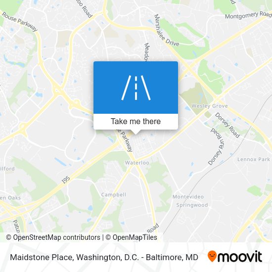 Maidstone Place map