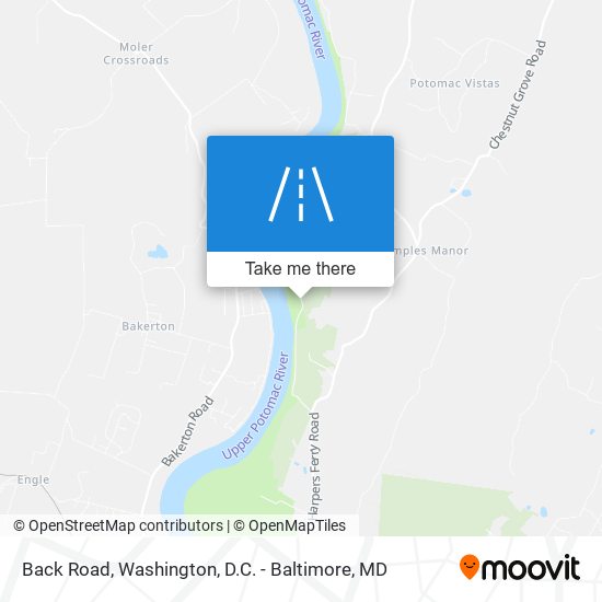Back Road map
