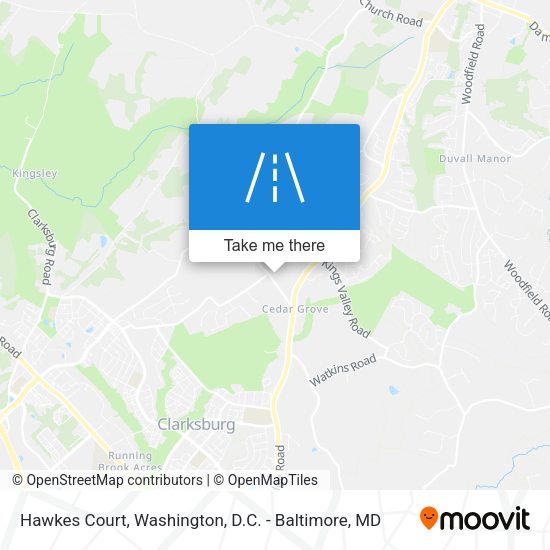 Mapa de Hawkes Court