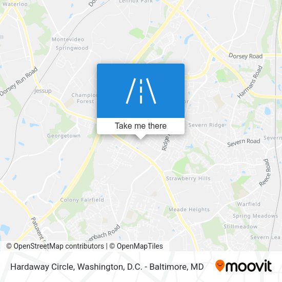 Hardaway Circle map
