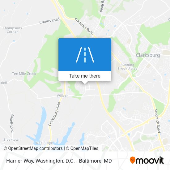 Harrier Way map