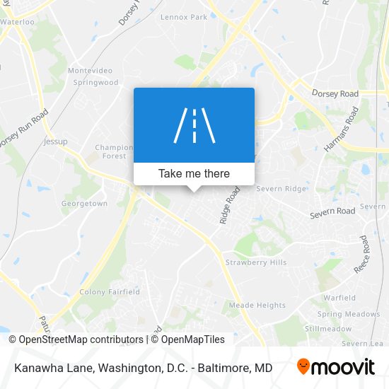 Kanawha Lane map