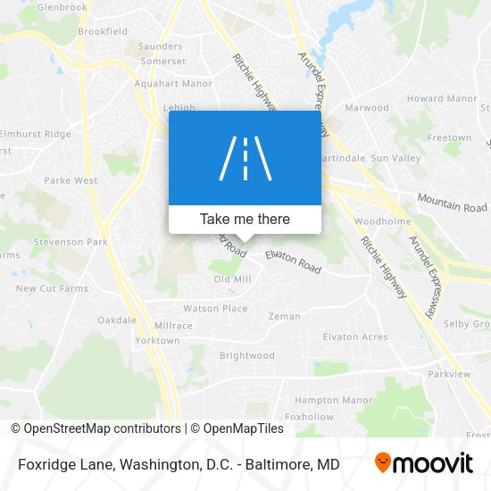 Foxridge Lane map