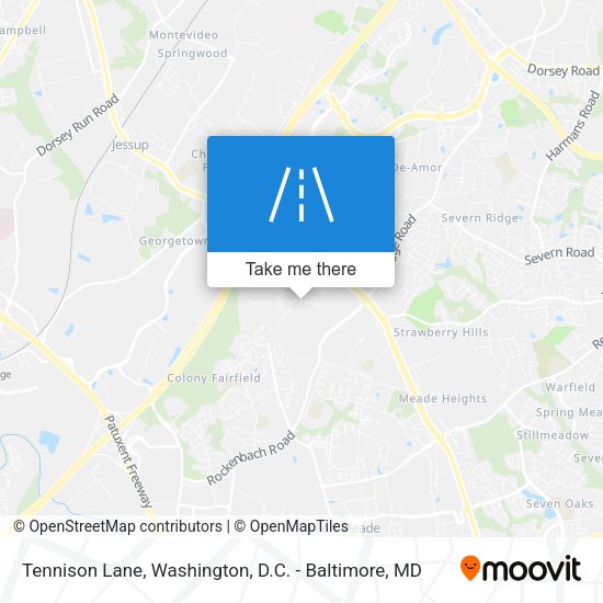 Tennison Lane map