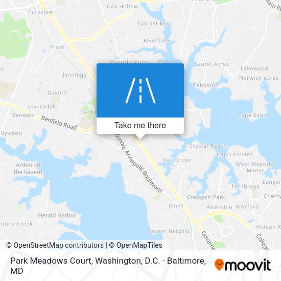 Mapa de Park Meadows Court