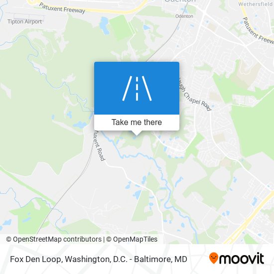 Fox Den Loop map