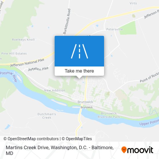 Martins Creek Drive map