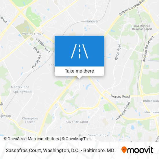 Mapa de Sassafras Court