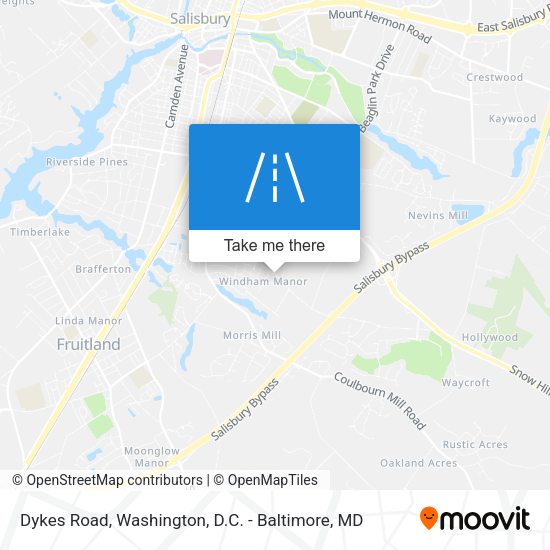 Mapa de Dykes Road