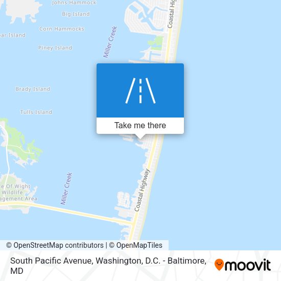 South Pacific Avenue map